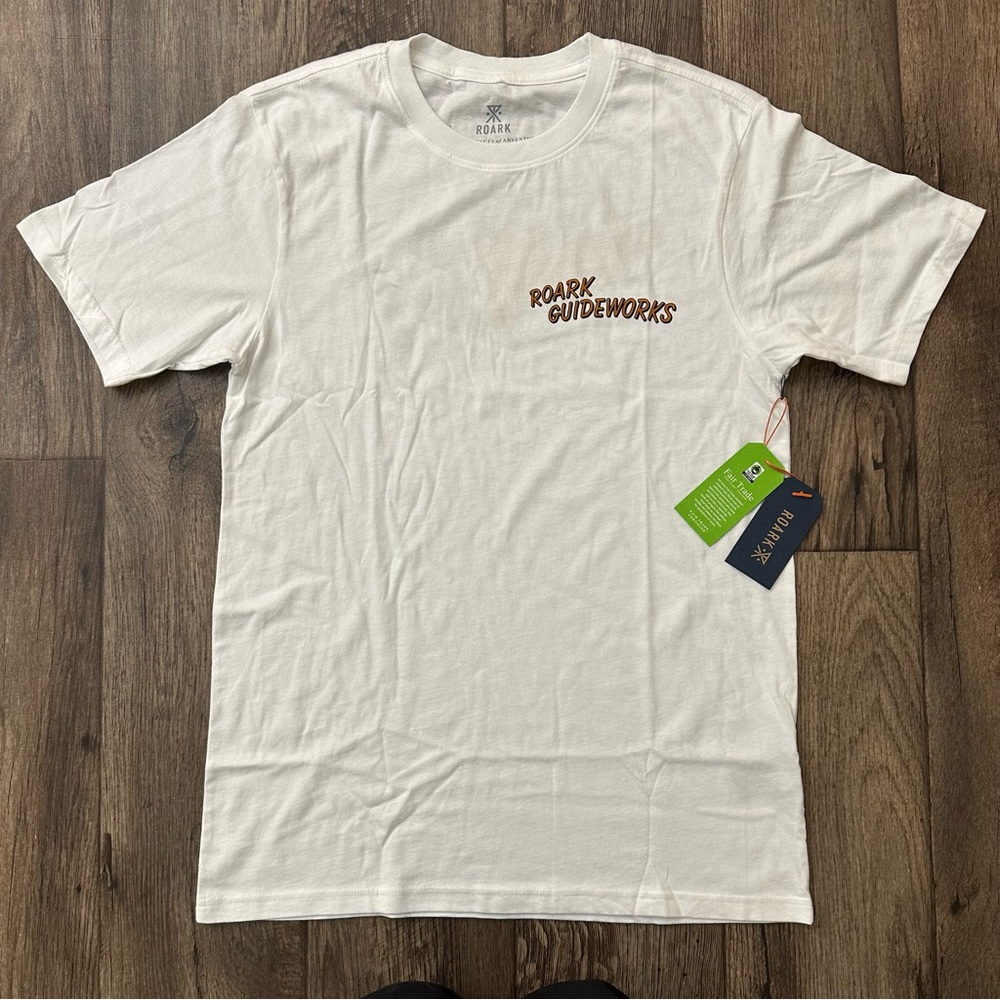 ROARK T-Shirt TIKI TOUR Men’s Size S Off White